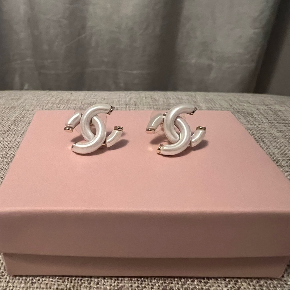 White and Gold Studs